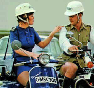 Traffic police, Salisbury, 1974.